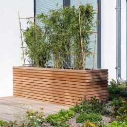 Aflange plantekasser i Hardwood / Rhombus