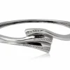 Armbånd / Bangle i stål med zirkon sten