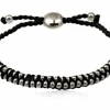 Armbånd med faldskærmssnor og stålkugler