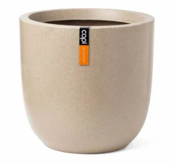 Beige glat Ball krukke smooth sand - Ø.35 + Ø.43 - Livstidsgaranti