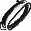 Black´n white læderarmbånd