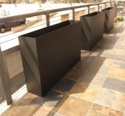 80cm høj plantekasse i aluminium / Antrazit - op til 300cm