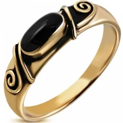 Curly vintage fingerring i bronze / 6mm til kvinder