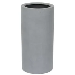 Cylinder krukke / sort eller grå glasfiber - 60cm eller 80cm