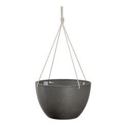ECO - Ampler / hængekrukker Ø.31cm +Ø.40cm - sort + grå + sand med reb