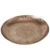 Glorise - rund fad i gold med mønster - Ø.30cm