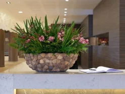 Gondol / plantepotter med Coconut skaller - 2 str.
