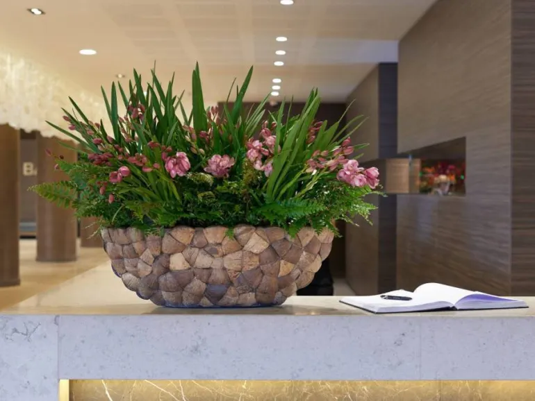 Gondol / plantepotter med Coconut skaller - 2 str.