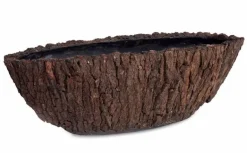 Gondol / plantepotter med mango træbark - 2 str.