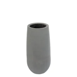 Høj cementgrå krukke i glasfiber - 70cm + 100cm letvægtskrukker