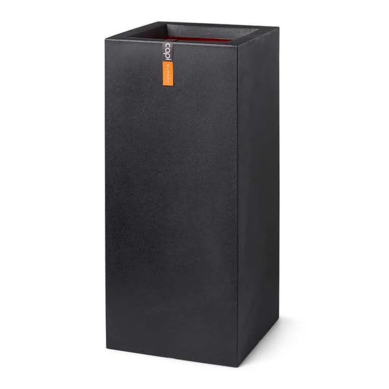 Høj krukke smooth black - 79cm - Livstidsgaranti