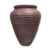 Hårdtbrændt ironstone Krukke med mønster / Stentøjskrukke - 90cm