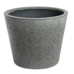 Konisk krukke i fiberstone - Ø.50 + Ø.58cm - Grå eller Beige