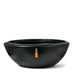 Lav bowle granite black rib - Ø.61cm + Ø.92cm - Livstidsgaranti