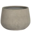 Lav sand / beige krukke H.40xØ.56cm - M/U Hjulsæt