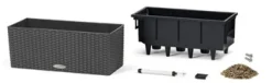 Lechuza altankasse med selvvanding / Balconera Cottage Polyrattan - 6 farver