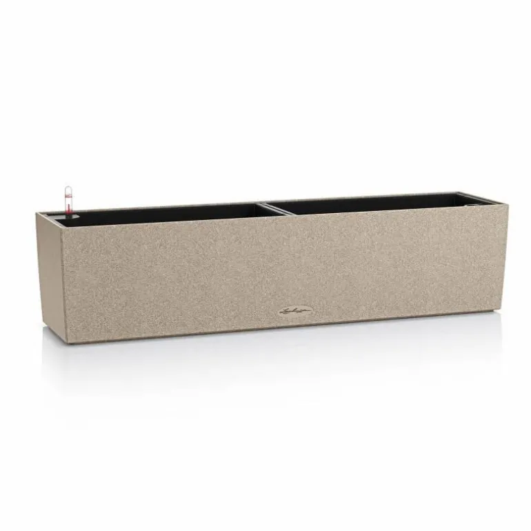 Lechuza blomsterkasse / altankasse Stone / selvvanding - 4 farver