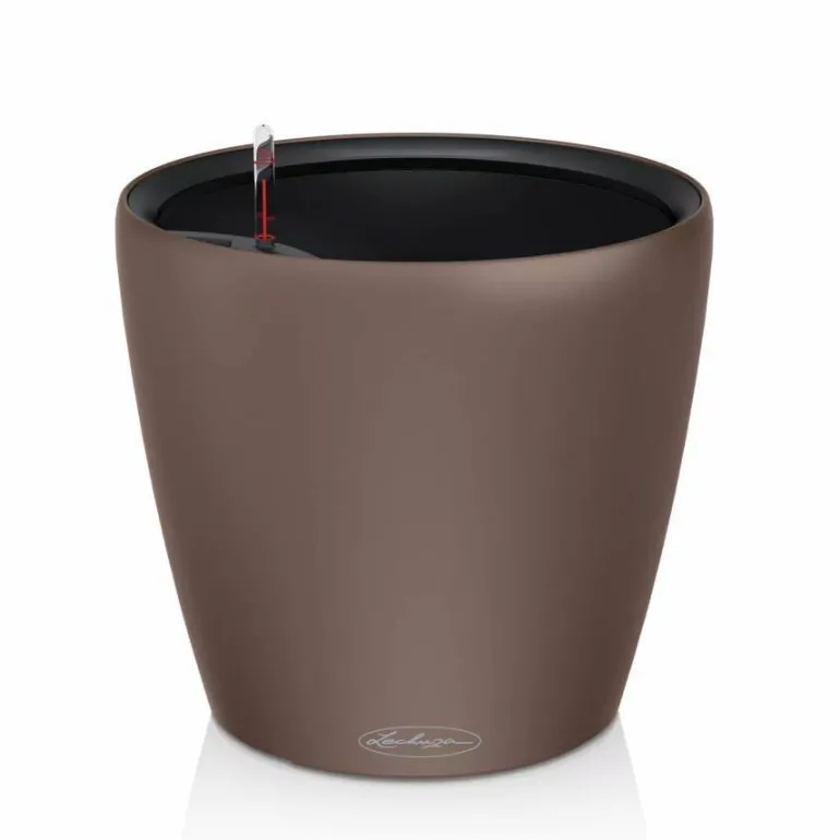 Lechuza Classico COLOR krukke - Selvvanding Ø.35 + Ø.43 - 4 farver - Med Indsats - M/U Hjul