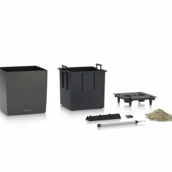 Lechuza Cube Premium med selvvanding - 30cm + 40cm + 50cm - 6 farver - M/U Hjul