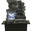 Lille Buddha vandfontæne med LED lys
