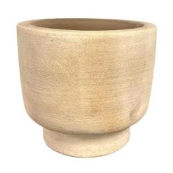 Lys Choko Terracotta Krukker på fod / sokkel - Ø.50cm + Ø.60cm