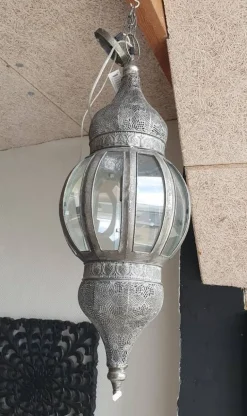 Marokko hængelampe med glas