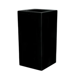 Mat krukke i sort eller grå fiberstone glasfiber - H.60cm + H.80cm + H.100cm