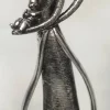 Mor - Far og Barn figur / skulptur i antik sølv / 30cm