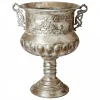 PALLETILBUD - Store pokaler / skjulere med ornament og ører - antik guld / antik sølv / antik hvid