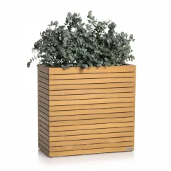 Plantekasser i Eukalyptus Træ Med Selvvanding - M/U Hjul