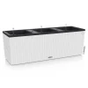 Polyrattan plantekasser med selvvanding og indsatse - OUTLET - 4stk på palle