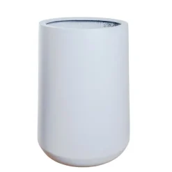 Sort, Hvid eller Grå krukke i mat fiberstone - H.53cm + H.65cm