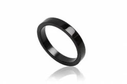 Sort 4mm Herrering I Rustfri Stål