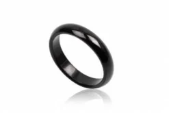 Sort Stålfingerring / 5mm
