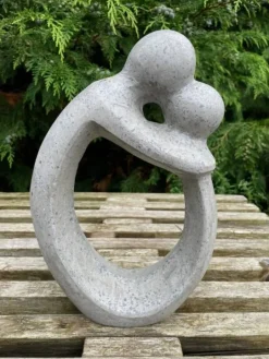 Soulmate figur i grå Terrazzo - 30cm