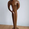 Soulmate skulptur i træ look - 31cm