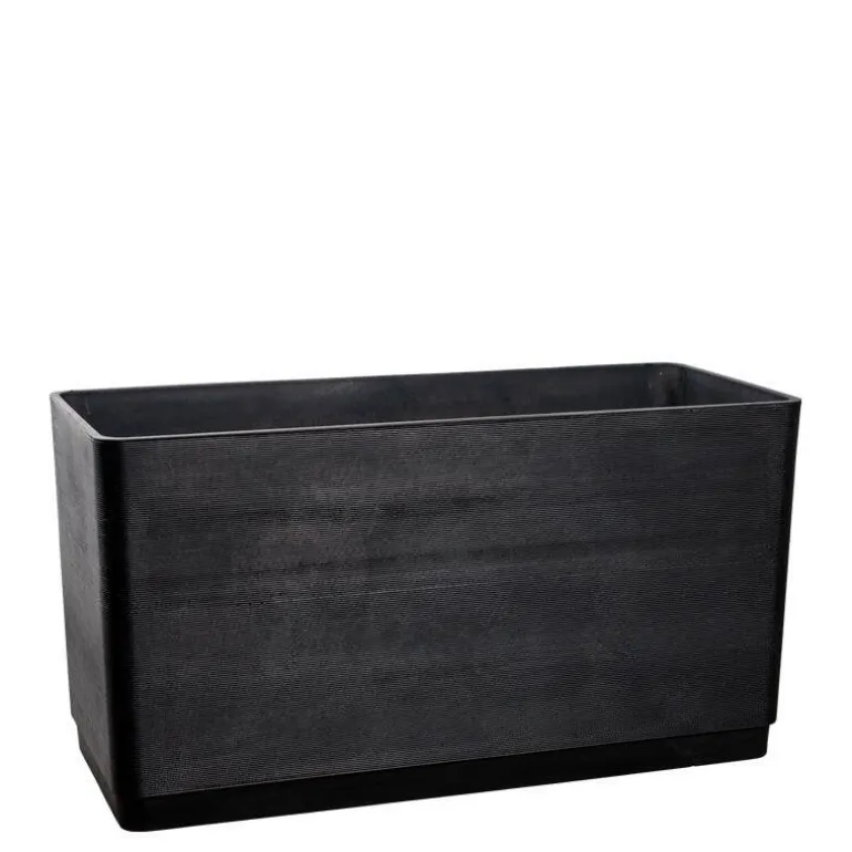 Store ECO aflange plantekummer i sort, sand eller grå - L. 82 + 97 + 127cm