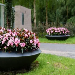Store lave UFO krukker i glasfiber / polyester - Ø.120cm + Ø.200cm