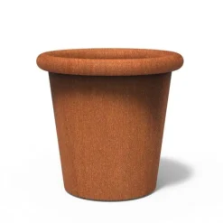 Store TUBE krukker i rust - 3 størrelser op til Ø.100cm til træer og palmer