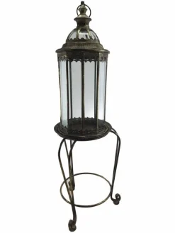 Stor gulvlanterne med ben/bord - 95cm