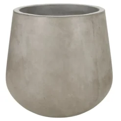 Stor indendørs konisk krukke i fiberbeton / Concrete look - Op til Ø.110cm