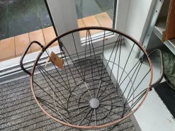 Stor Trådkurv i antik jern med håndtag - 3 str.