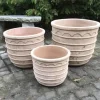 Terracotta krukkesæt classic med antikbehandling