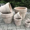 Terracotta Lerkrukker / 7stk i sæt