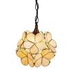 Tiffany blomster hængelampe - Ø.20cm