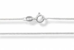 Tynd panserhalskæde i sølv - 1,1mm