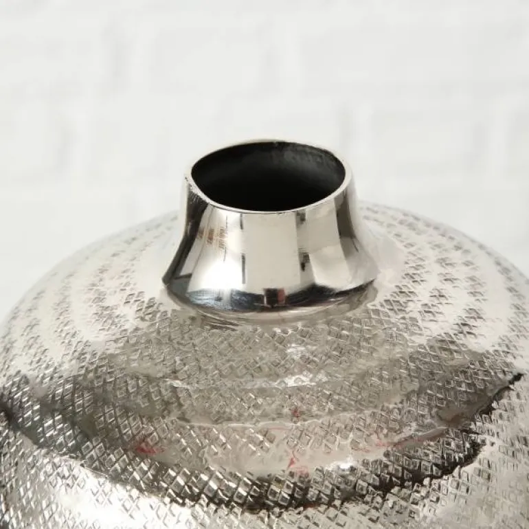 Vaser i aluminium med mønster - 2 størrelser - Detroit