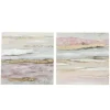 80x80cm Landscape Abstrakt oliemalerier på kanvas - sæt 2stk