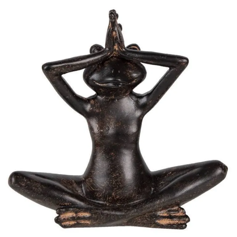 Yoga frøer i sæt - Brun antik